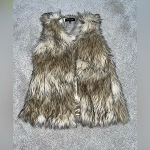 Faux Fur Vest Size Medium